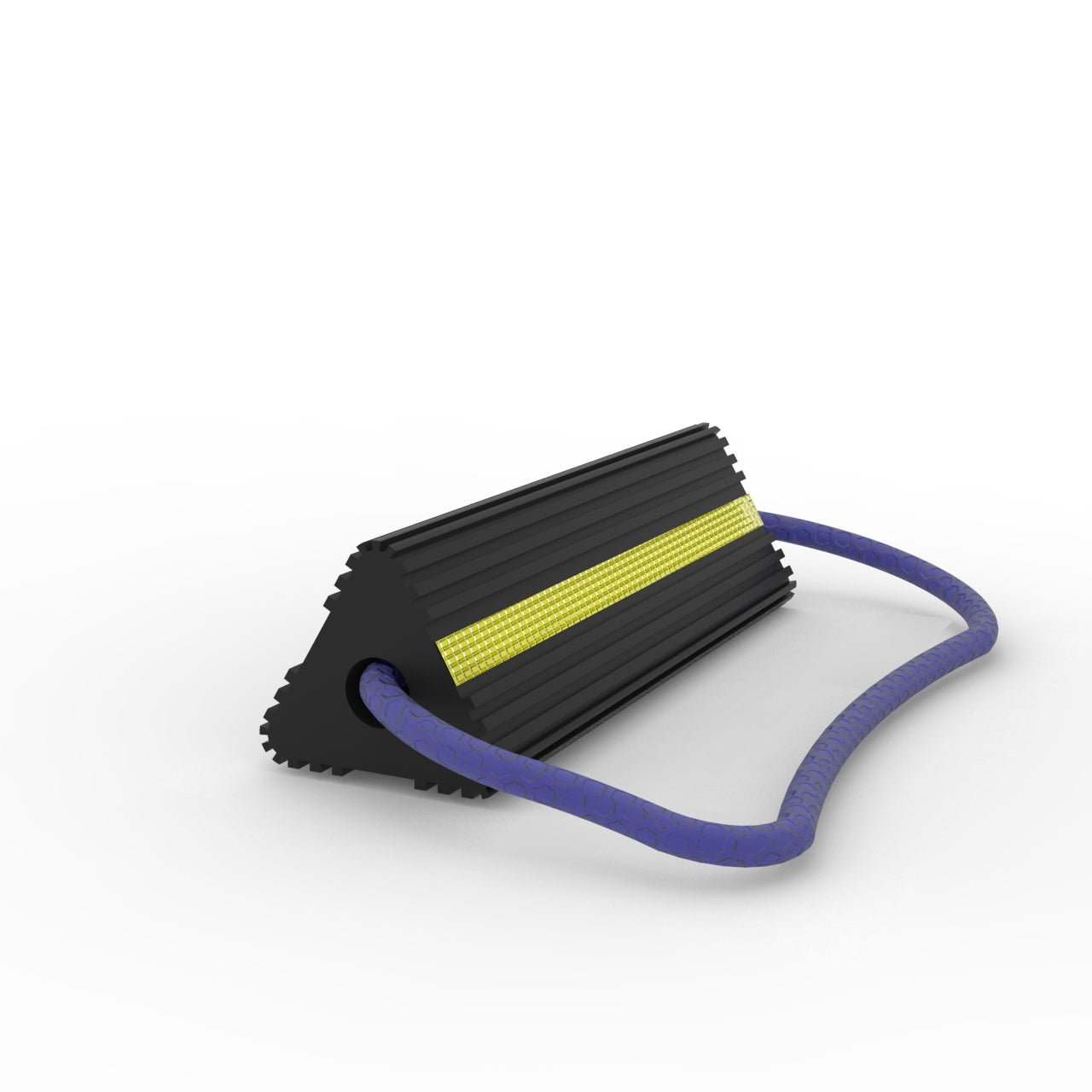 Smal aircraftchock with marking strip