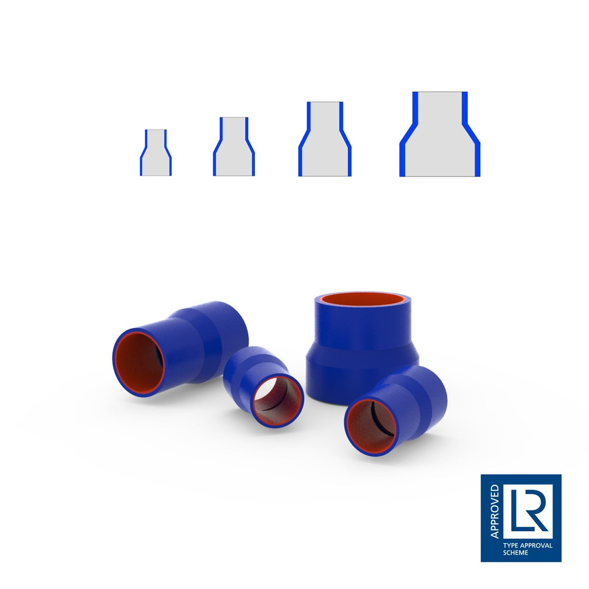 Sillicone hoses - Reducers - All sizes
