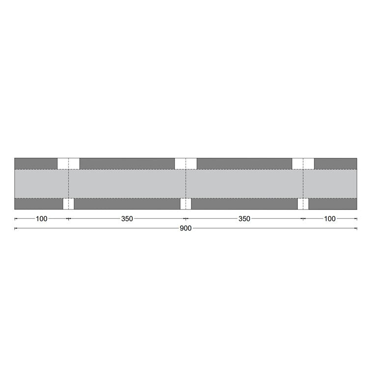 D fender block 125x125mm L=90cm