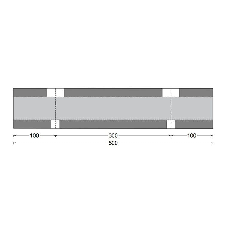 D fender block 125x125mm L=50cm