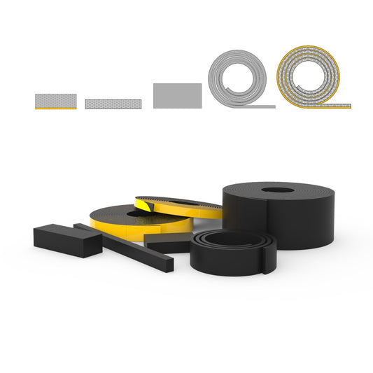 Gummistreifen und -blöcke – Alle Arten und Größen