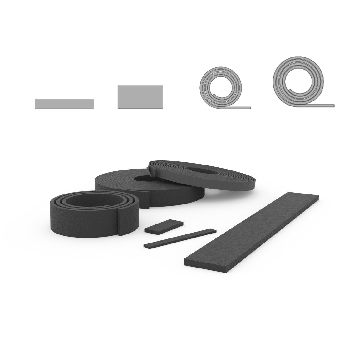 Rubber strips - All types & sizes