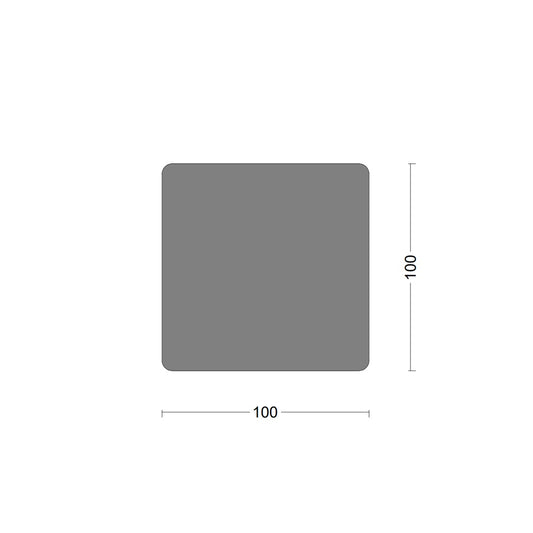 Solid S-fender 100x100mm