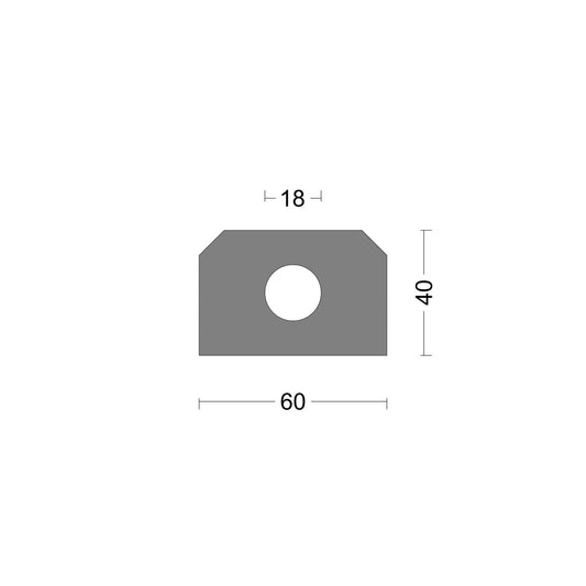 Gummilukenprofil 60x40mm