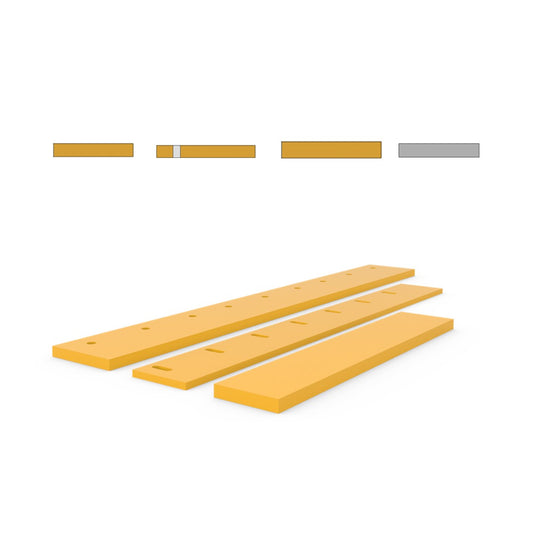 Polyurethane snowplough blades