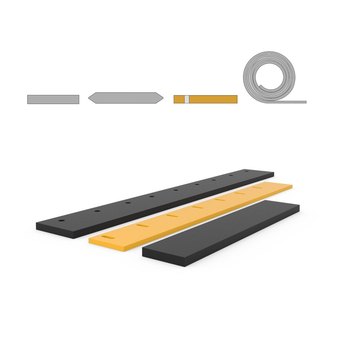 Snow plough blades & Yard scrapers - All types & sizes