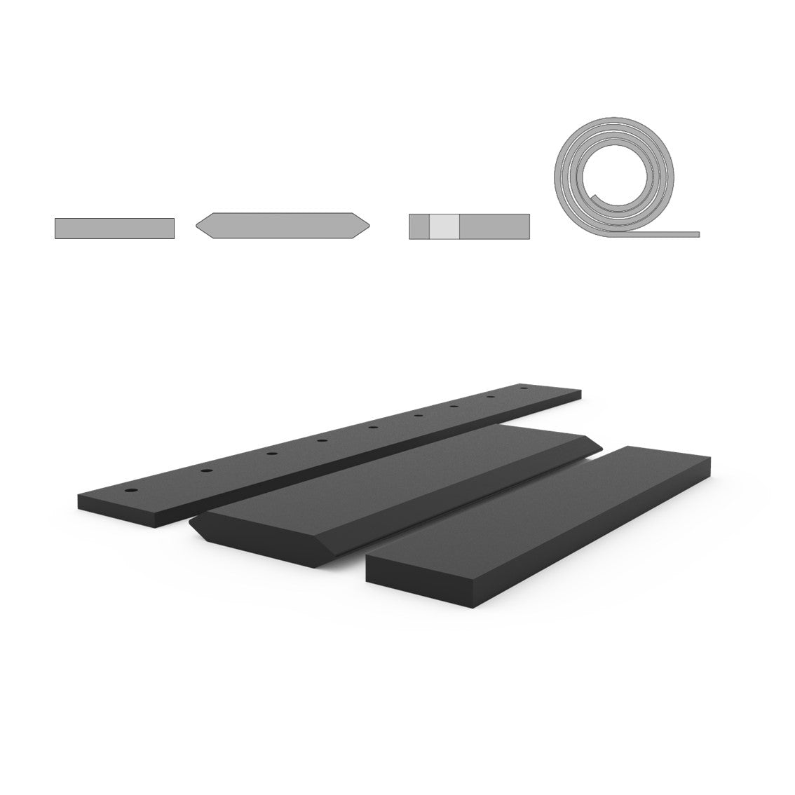 Rubber yard scrapers - All sizes