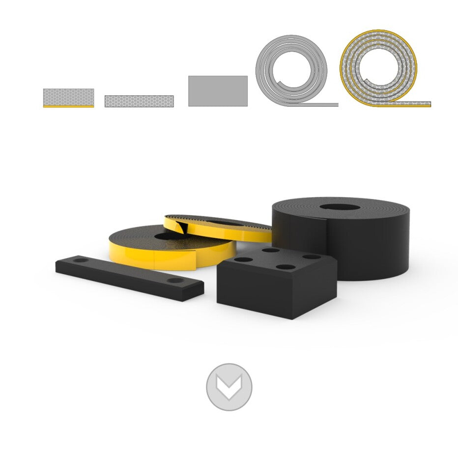 Rubber strips & blocks