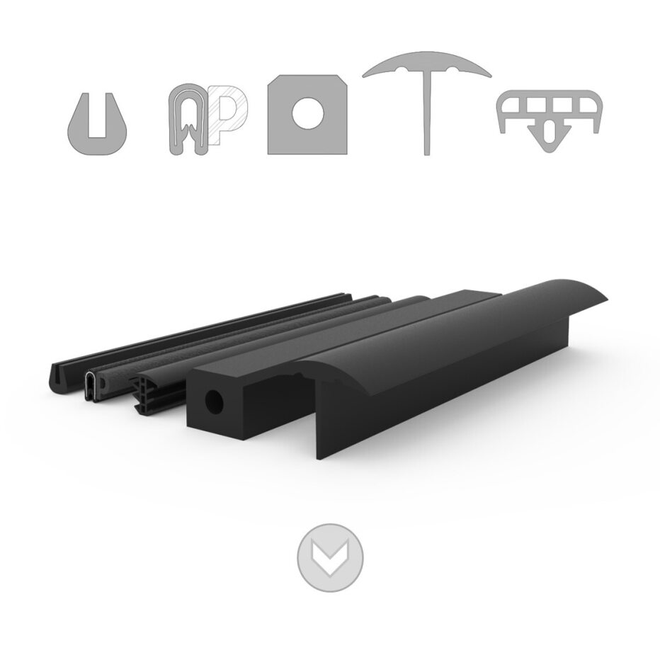 Rubber extrusions