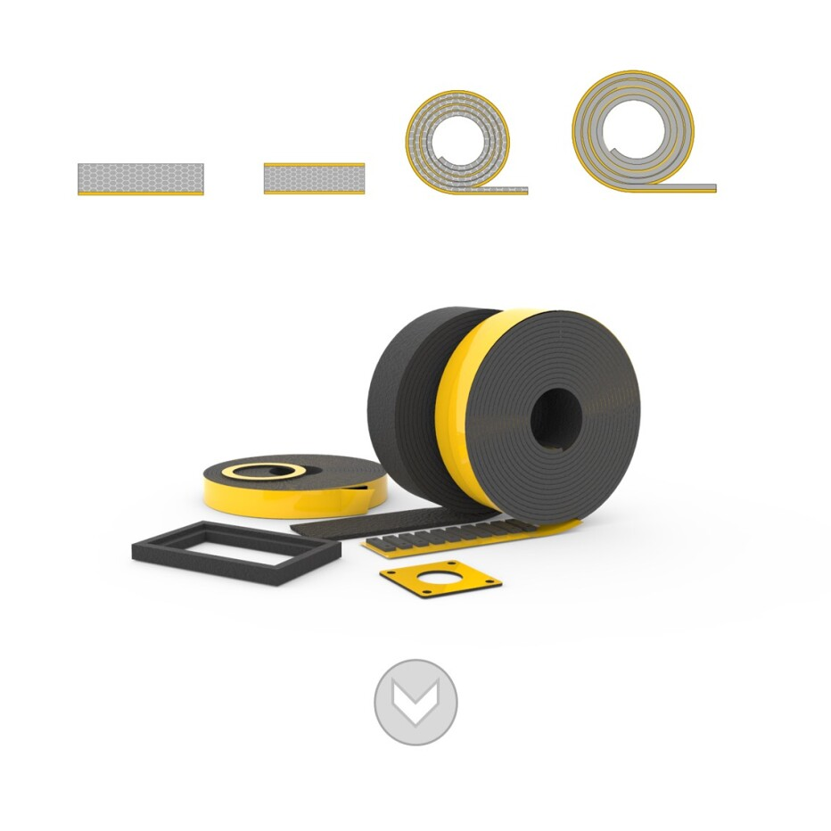Cellulair and foam rubber