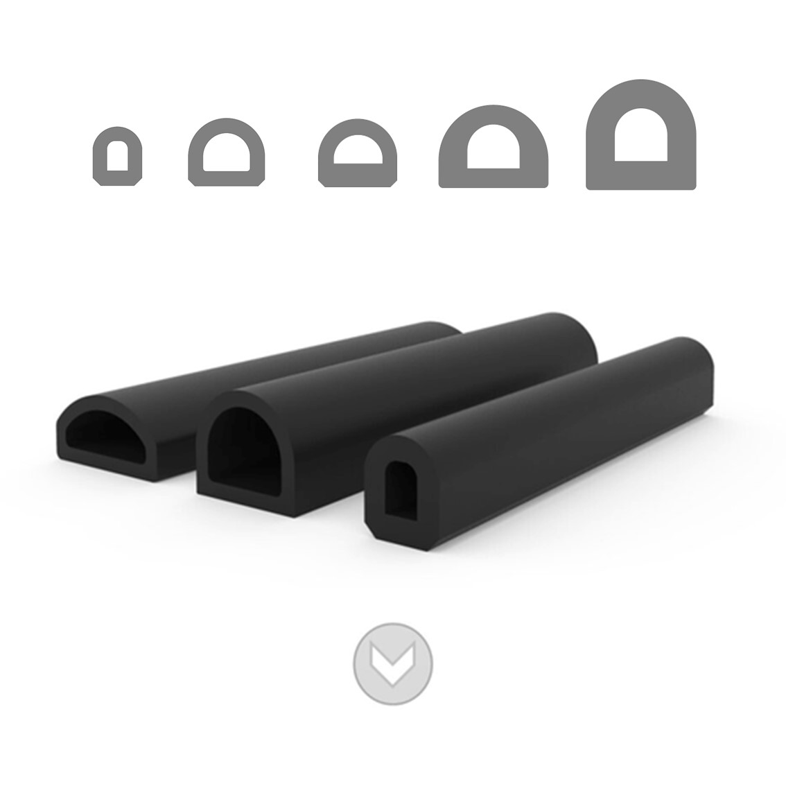 D fender rubber profiles
