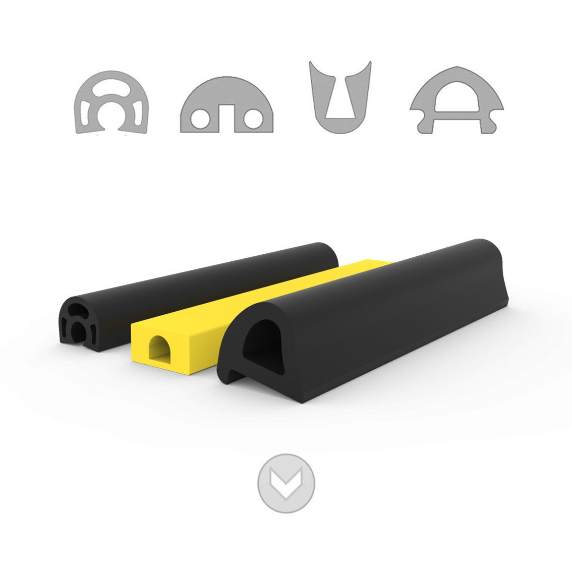 Custom rubber extrusions