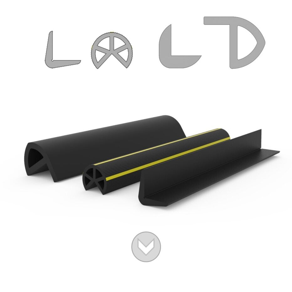 Rubber edge and corner protection