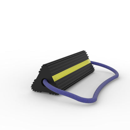 Smal aircraftchock with marking strip