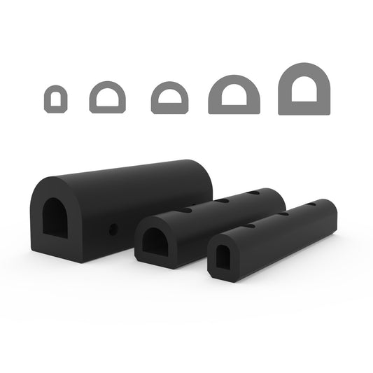 D shaped fender block with drilling hole