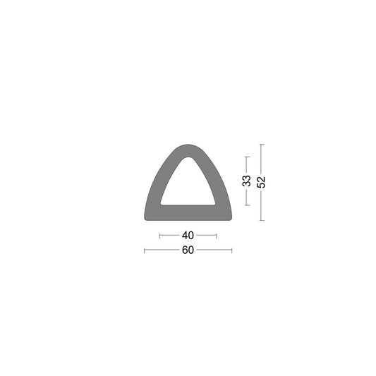 Delta fender rubber profile 60x52mm