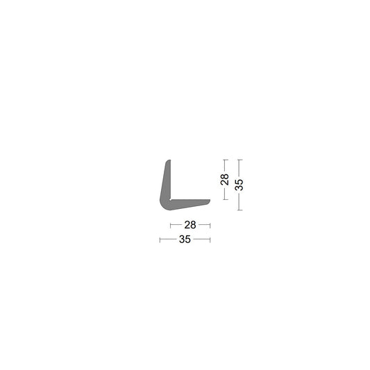 Corner protection 35x35mm - Grey
