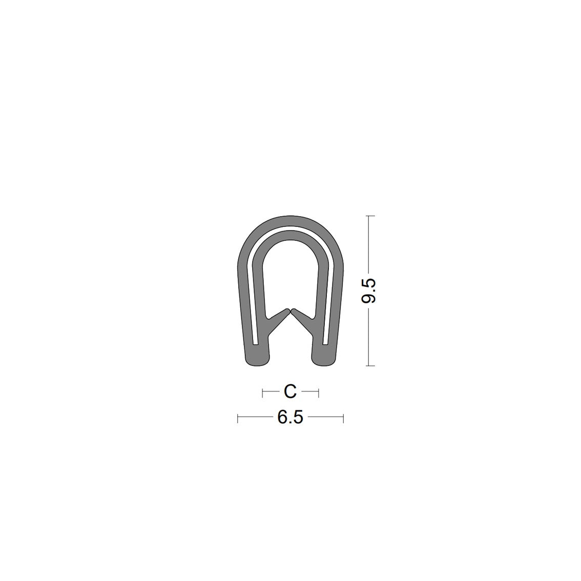 Kantenschutzprofil - Klemmbereich 0,5-2,0mm