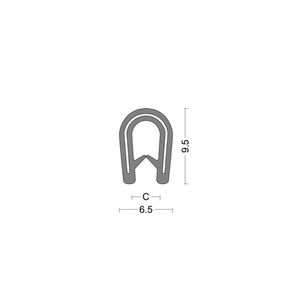 Kantenschutzprofil - Klemmbereich 0,5-2,0mm