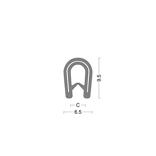 Kantenschutzprofil - Klemmbereich 0,5-2,0mm