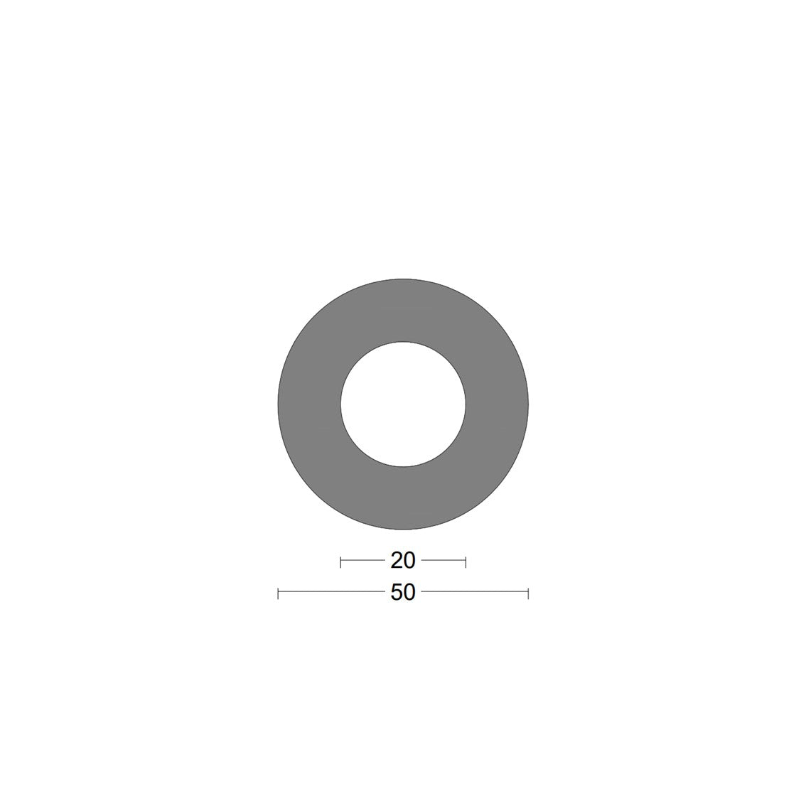 Cylindrical fender 50x20mm