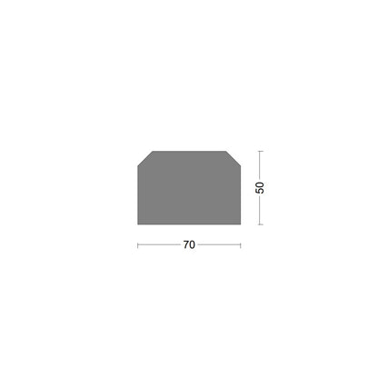 Solid S-fender 070x050mm