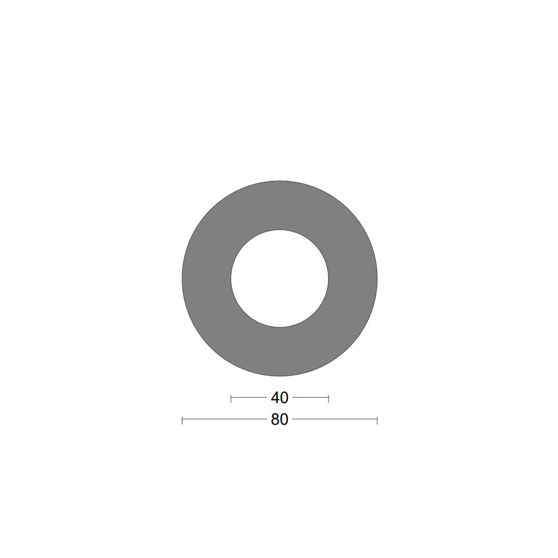 Cylindrical fender 80x40mm