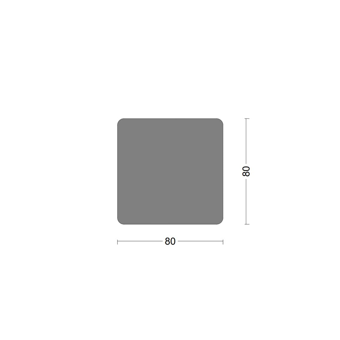 Solid S-fender 080x080mm