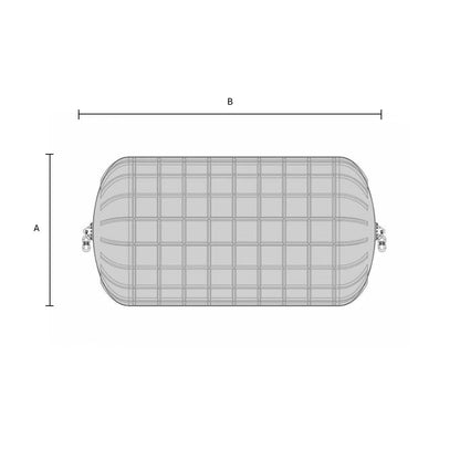 Pneumatic fender ribbed 2D