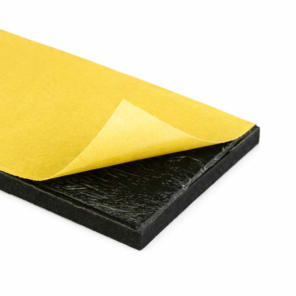 Self-adhesive EPDM/NR rubber strips