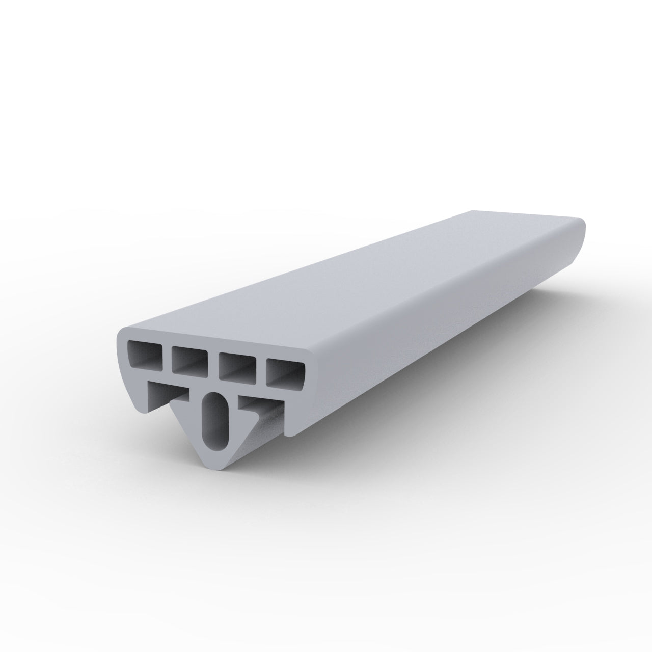 Glass rack rubber 37x21mm open Grey