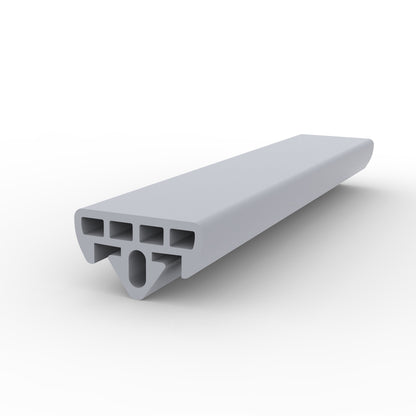 Glass rack rubber 37x21mm open Grey